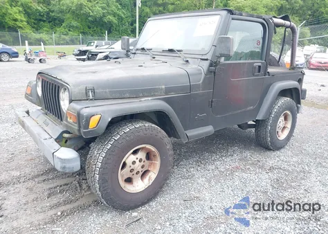 2000 Jeep Wrangler Sport из США, поврежденный, VIN 1J4FA49S1YP700545